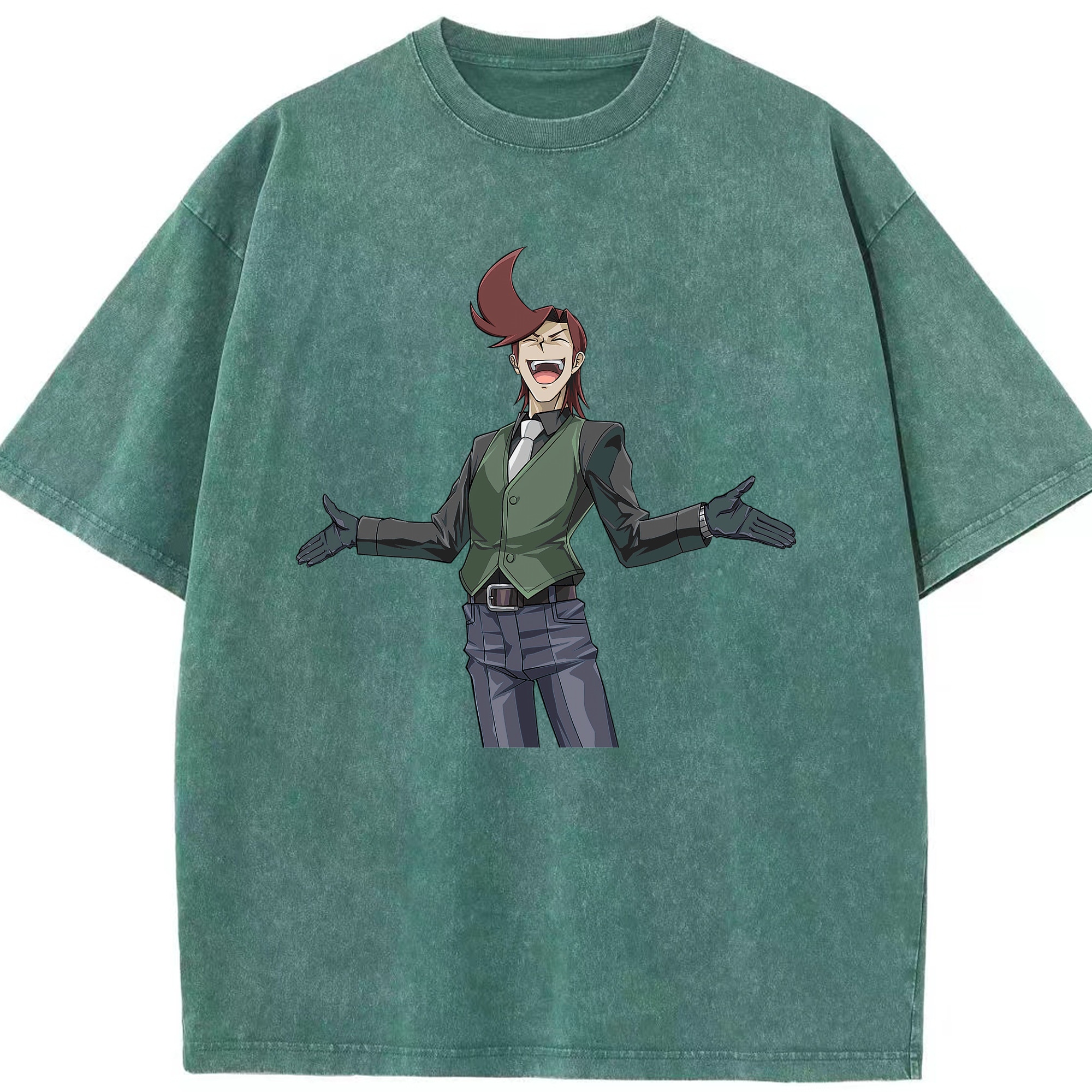 （画像用） 遊☆戯☆王 Yu-Gi-Oh! 綿100% ヴィンテージ風 半袖Tシャツ（フロントプリント）